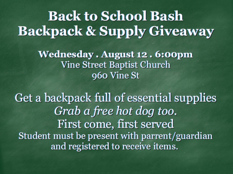 Back to School Bash 2015